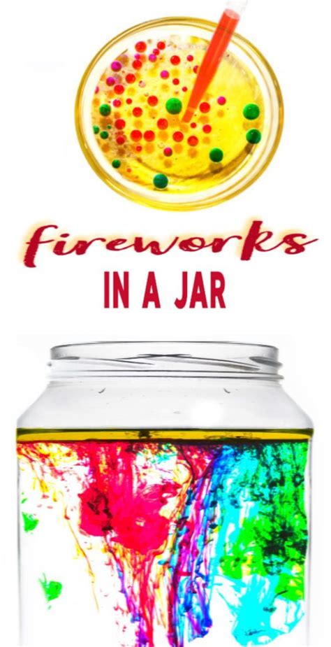 Fireworks in a Jar | Science projects for preschoolers, Kids science ...