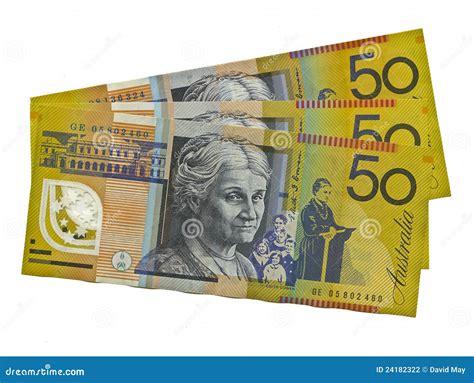 Australian $50 Featuring Edith Cowan Stock Photography - Image: 24182322