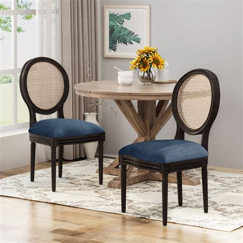 Laney French Style Oval Cane Back Dining Chairs (Set of 2) – GDF Studio