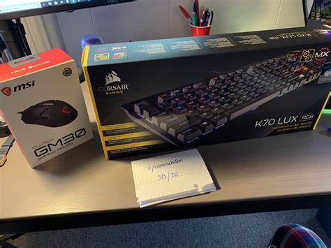 [USA-MA] [H] Corsair K70 Lux RGB Cherry MX blue and MSI Clutch GM30 ...