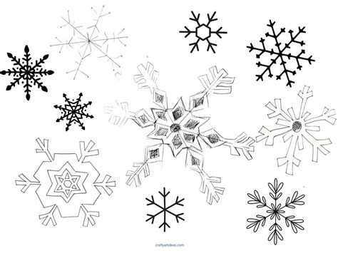 Easy Snowflake Drawing Patterns