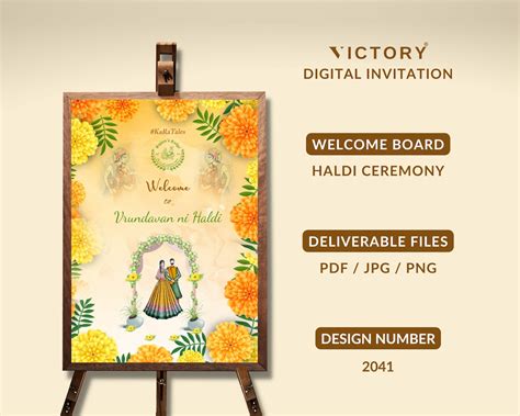 Buy Haldi Ceremony Welcome Sign Board Standee Design as per Online in India - Etsy