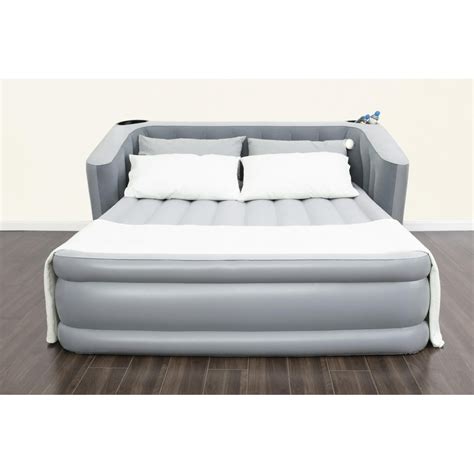 Bestway Queen 31.5" Tritech Wingback Headboard Air Mattress with Built-in AC Pump - Walmart.com ...