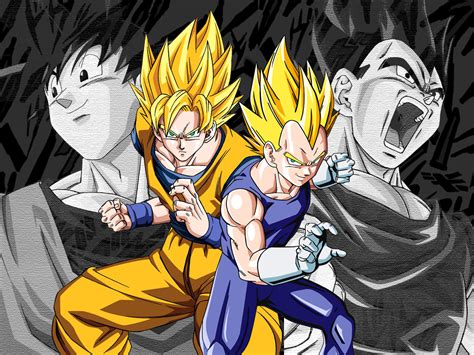 Goku and Vegeta Wallpaper - WallpaperSafari