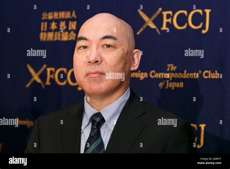 Japanese author Naoki Hyakuta poses for cameras during a news conference at The Foreign ...