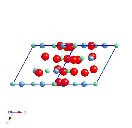 Crystal structure of lithium niobate