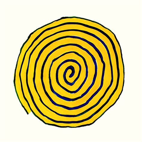 2000 - 'Spiral Yellow Mandala', gouache no. 6.326; waterco… | Flickr