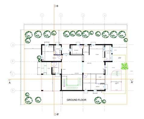 Villa Plan AutoCAD Drawing Download DWG File - Cadbull