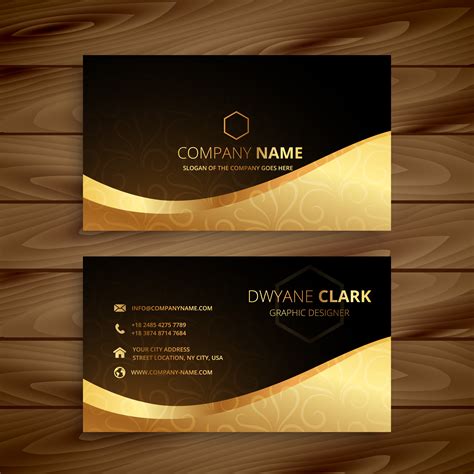 luxury golden premium business card design - Download Free Vector Art, Stock Graphics & Images