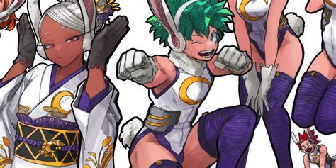 Deku de My Hero Academia prueba el atuendo de Mirko en el arte oficial de Año Nuevo | Trucos y ...