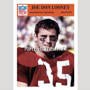 1966P Joe Don Looney Washington Redskins – RetroCards