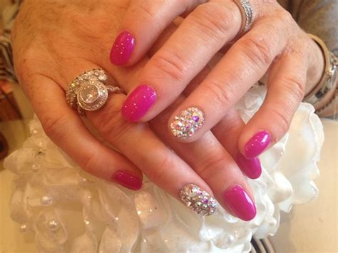 Acrylic overlay with Swarovski crystal s on ring finger | Flickr