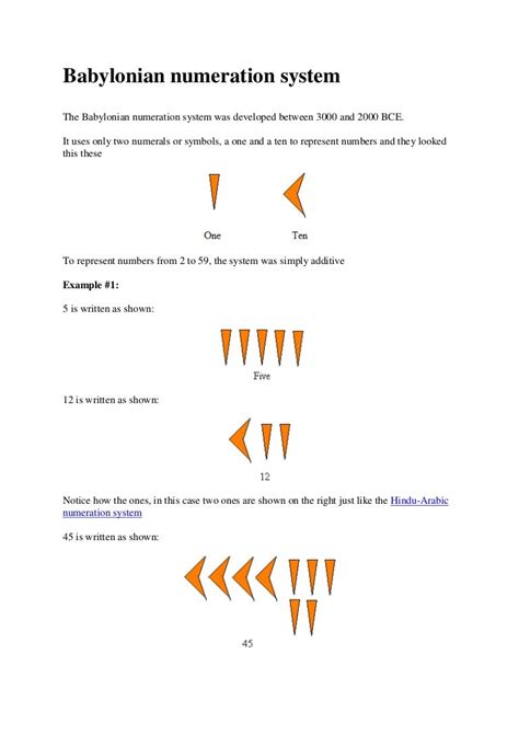 Babylonian numeration system