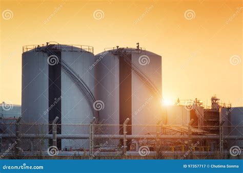 Natural Gas storage tanks stock image. Image of natural - 97357717