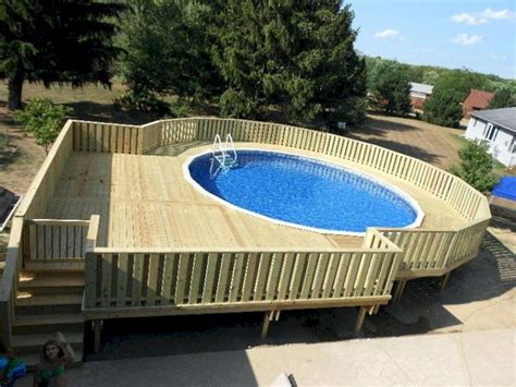 The Best Above Ground Oval Pool Deck Ideas On A Budget 2022