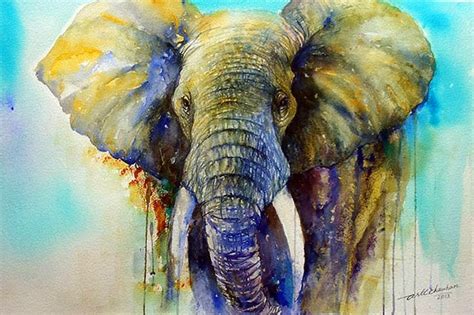 Arti's art -- Life as I see it: Gentle Giant- Elephant Painting Sold