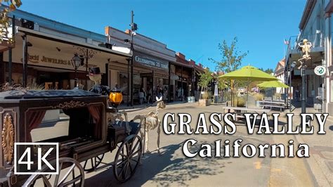 [4K] Grass Valley - California USA - Walking Tour - YouTube