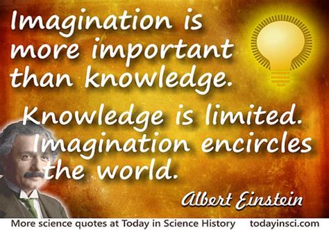 Albert Einstein quote Imagination is more important than knowledge ...