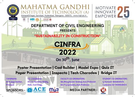 CINFRA 2022 - A National Level Student‘s Technical Symposium on “Sustainability in Construction ...