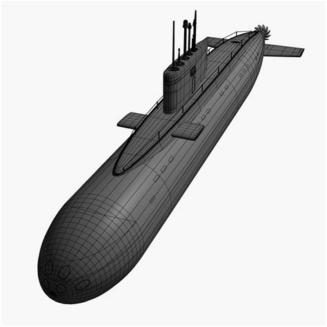 3d model kilo class submarine iran