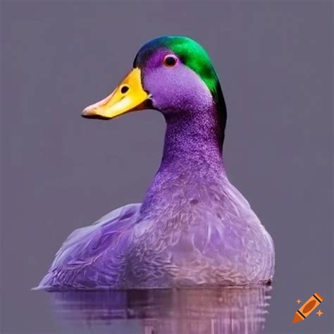 Purple duck on Craiyon