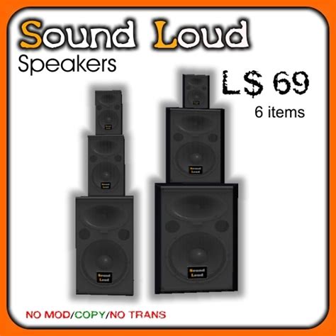 Second Life Marketplace - Sound Loud - Speakers system 2 3