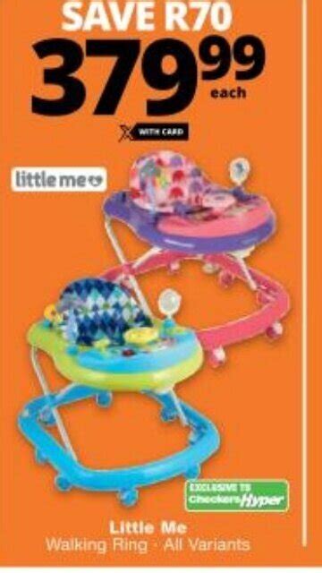 Little Me Walking Ring All Variants offer at Checkers