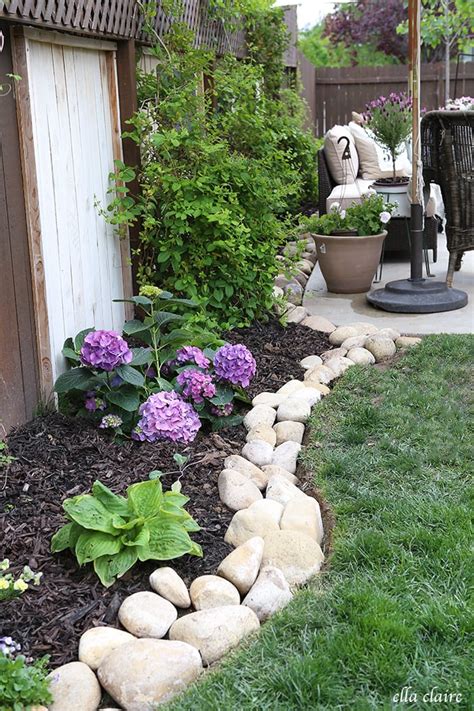 River Rock Planter Border - Ella Claire & Co.