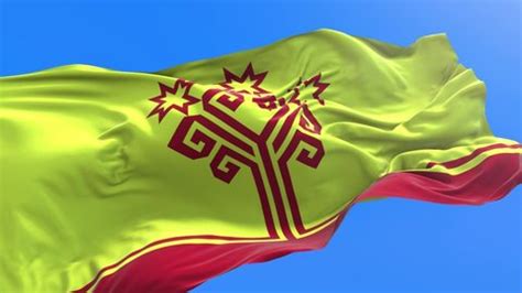 Chuvashia Flag 3d Realistic Waving Flag Stock Footage Video (100% Royalty-free) 1053787217 ...