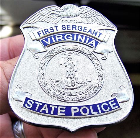 Collectors-Badges Auctions - Virginia State Police First Sergeant Badge