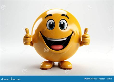 A Yellow Smiley Face with Two Thumbs Up, Clipart on White Background ...