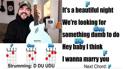 MARRY YOU - Bruno Mars (Ukulele Play Along with Chords and Lyrics ...