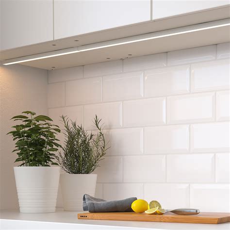 MITTLED LED kitchen worktop lighting strip, dimmable white, 40 cm - IKEA