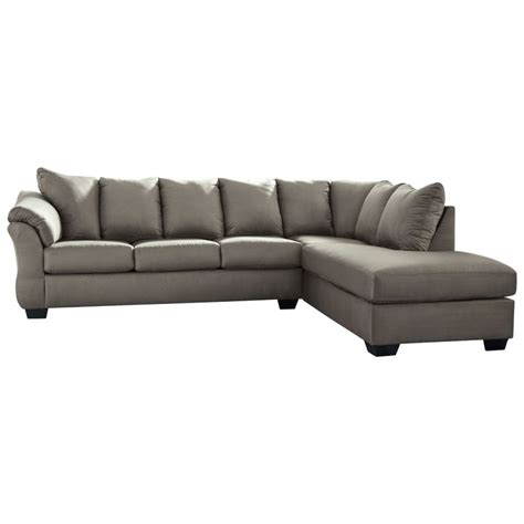 Darcy - Cobblestone 2-Piece Sectional Sofa by Signature Design by ...