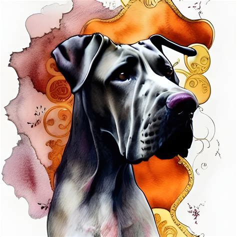 Great Dane Digital Art by Jennifer Tackett - Fine Art America