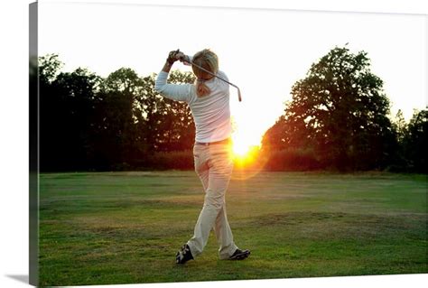 Sunset golf swing | Great Big Canvas