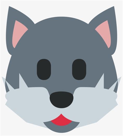 Wolf Face Sticker By Twitterverified Account - Wolf Emoji Twitter - 2048x2048 PNG Download - PNGkit