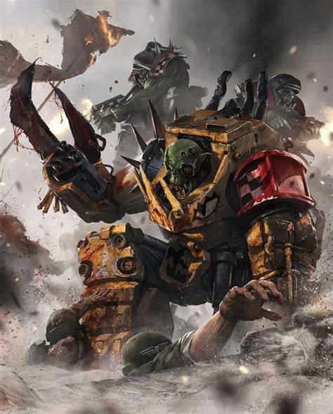 Orks curb stomping space marines. | Warhammer 40k, Warhammer, Warhammer ...