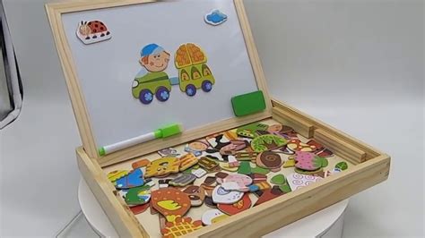 Wooden Magnetic Puzzle 100+pcs - YouTube