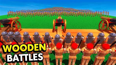 INFINITE WAVES OF ENEMIES IN WOODEN BATTLES (Wooden Battles Funny Gameplay) - YouTube