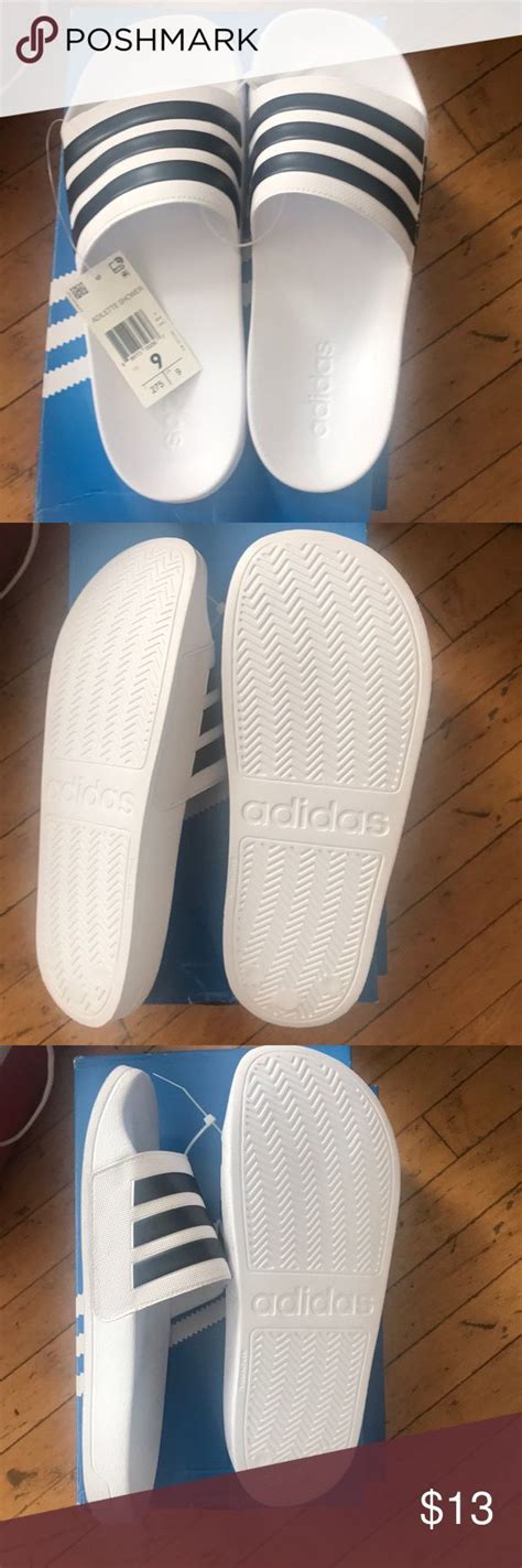 Adidas sandals 😸 Brand new Adidas white Sandals 🙌🏿 adidas Shoes Sandals ...