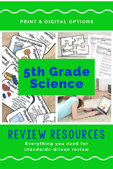 5th Grade Science Review Centers, Activities, & Games | Full Year Science BUNDLE | Physical ...