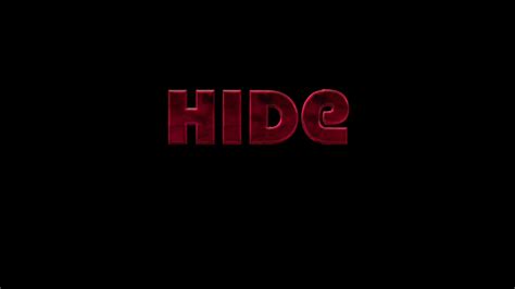 HIDE MOVIE TRAILER - YouTube