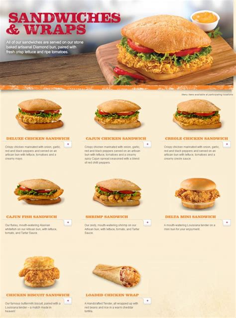 Popeyes Menu and Specials