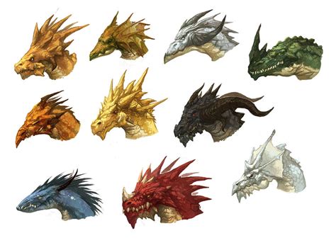 Dragon Heads by nJoo on DeviantArt