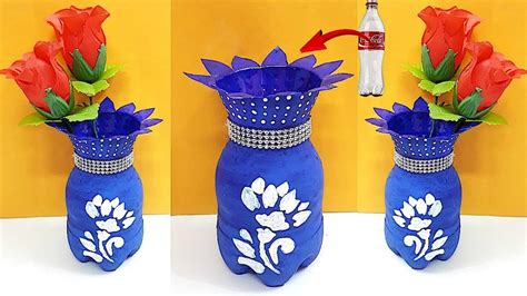 New Design flower vase made from plastic bottle, DIY home Decorations Idea