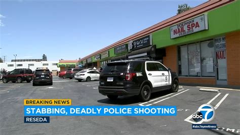 1 dead, 1 injured after stabbing and officer-involved shooting in ...