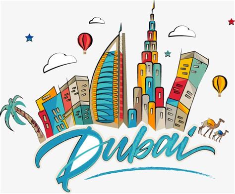 Dubai Building PNG Image, Cartoon Dubai City Building, City Clipart, Cartoon, Vector PNG Image ...