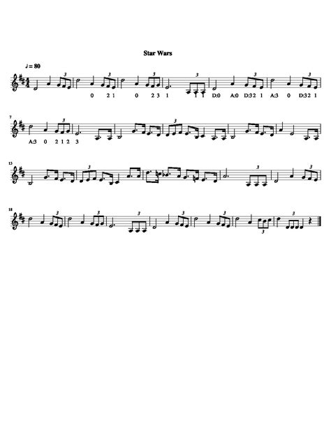 Star Wars theme violin sheet music | Free Sheet Music