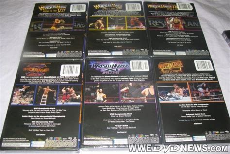 Exclusive: Photos of New WWE WrestleMania 1-15 DVD Re-Releases ...